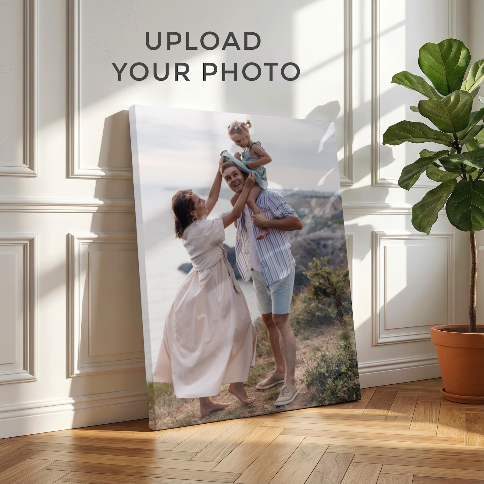 Personalized Engraved Gift - Tela Fotografica Personalizzata, Arte Murale Familiare